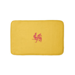 Tapete De Banheiro Red Rooster (Bandeira da Valônia)