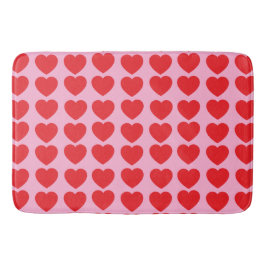 Tapete De Banheiro Red Valentines Hearts