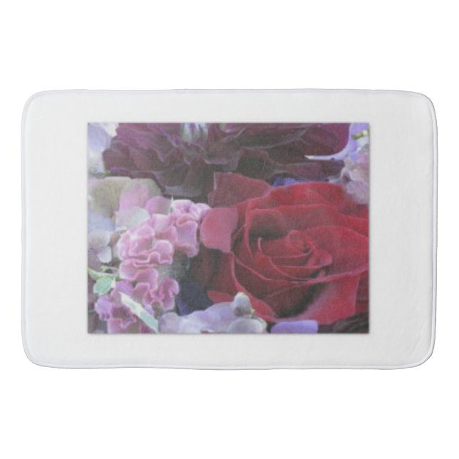 Tapete De Banheiro Red Velvet Rosa Bath Mat (Frente)