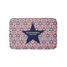 Tapete De Banheiro Red White Blue American Patriotic Star Modern