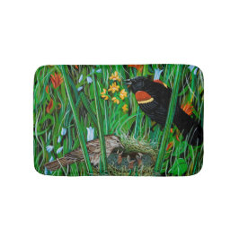 Tapete De Banheiro Red Wing Blackbird Mat