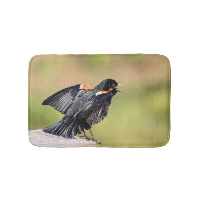 Tapete De Banheiro Red Winged Blackbird Singing (frente)