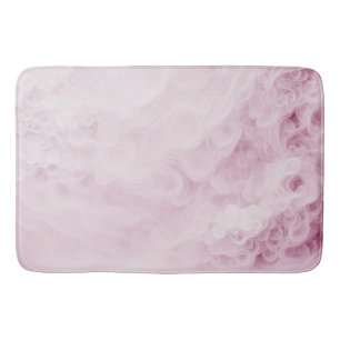 Tapete De Banheiro Redemoinho Abstrato Rosa Pastel