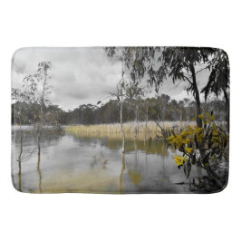 Tapete De Banheiro Reflexões Por Baixo Do Céu Da Cinza