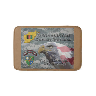 Tapete De Banheiro Regimento de 75° Ranger de Combate Afegão Veterano