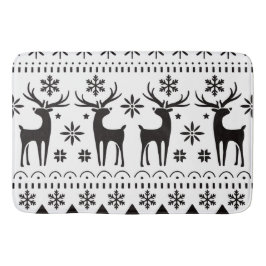 Tapete De Banheiro Reindeer de Natal para Folk Moderno