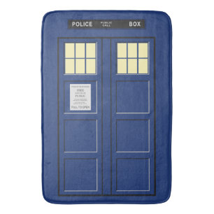 Tapete De Banheiro Reino Unido - Blue Police Call Box 1
