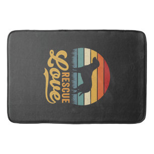 Tapete De Banheiro Rescue Love Retro Dog Sunset_1
