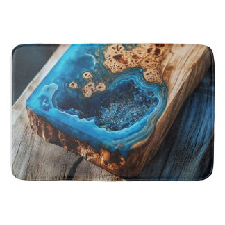 Tapete De Banheiro Resin Wood Impressão Nature Art