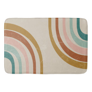 Tapete De Banheiro Retro Rainbow Bath Mat