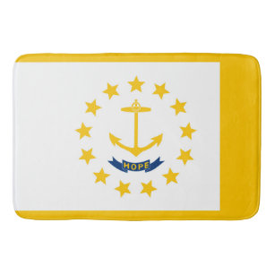 Tapete De Banheiro Rhode - design da bandeira do estado de ilha