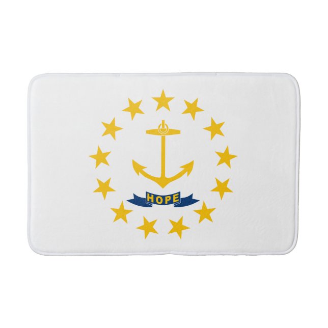 Tapete De Banheiro Rhode Island State Flag (Frente)