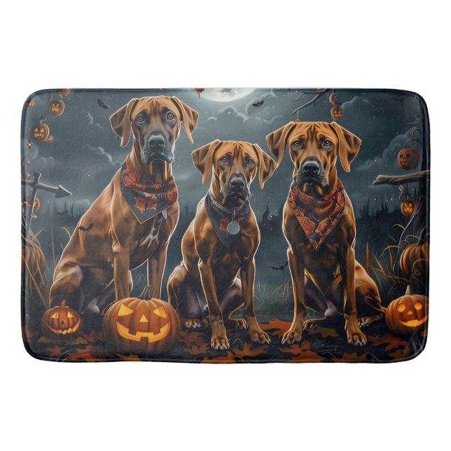Tapete De Banheiro Ridgeback Ridgeback Halloween Spooky (Frente)