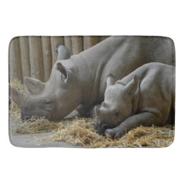 Tapete De Banheiro Rinoceronte 