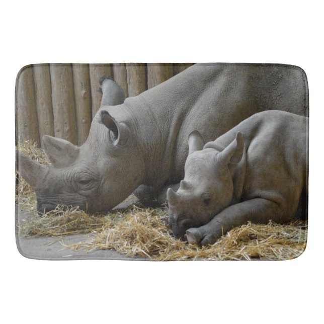 Tapete De Banheiro Rinoceronte  (Frente)