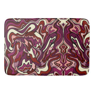 Tapete De Banheiro Ripple de framboesa