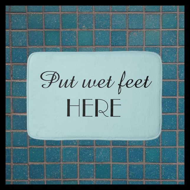 Tapete De Banheiro Robins Óvulo Azul e Preto - Matriz de Banho (Criador carregado)