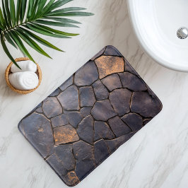 Tapete De Banheiro Rocha Vulcânica Imitação