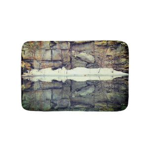 Tapete De Banheiro Rock Wall Reflexões Em Pond Nature