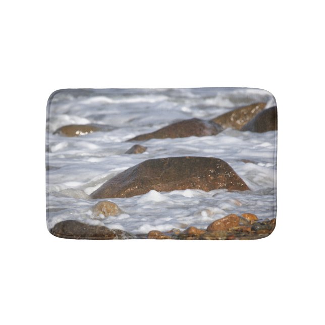 Tapete De Banheiro Rocks and Waves Bath Mat (frente)