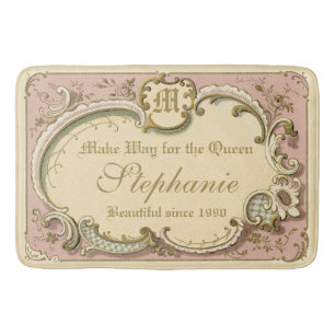 Tapete De Banheiro Rococo francês Boudoir Elegante Quadro Dourado Ro