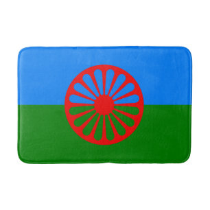 Tapete De Banheiro Romani Flag