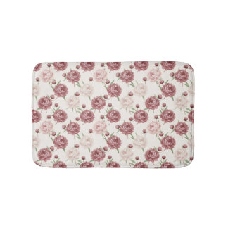 Tapete De Banheiro Romântico Tomara-que-caia & Padrão Floral de Peôni