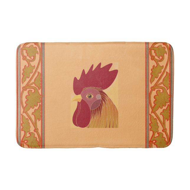 Tapete De Banheiro Rooster Bath Mat (Frente)