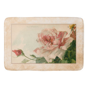 Tapete De Banheiro Rosa antigo romântico do rosa
