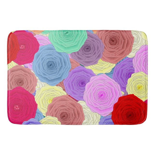 Tapete De Banheiro Rosa Bathmat (Frente)