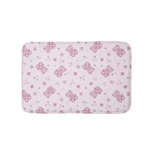 Tapete De Banheiro Rosa do fundo dos ursos de ursinho
