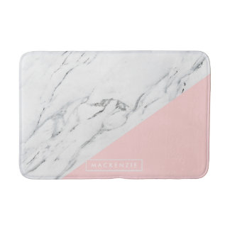 Tapete De Banheiro Rosa e Marble