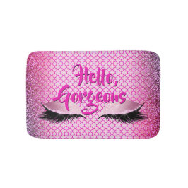 Tapete De Banheiro Rosa feminino da composição lindo de Quatrefoil