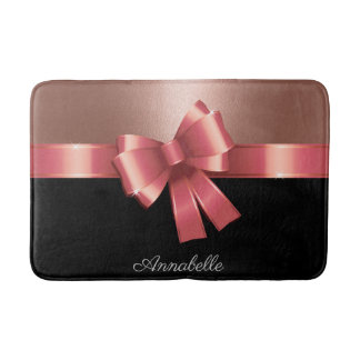 Tapete De Banheiro Rosa Foil e Arco