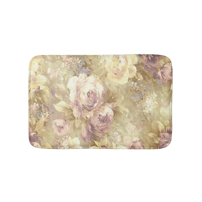Tapete De Banheiro Rosa Garden Bath Mat (frente)