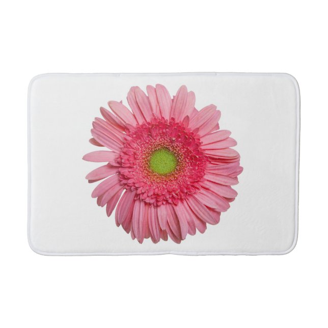 Tapete De Banheiro Rosa Gerbera Daisy (Frente)
