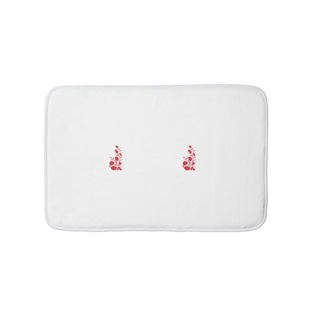 Tapete De Banheiro Rosa Madder, Thunderbird floral design (frente)