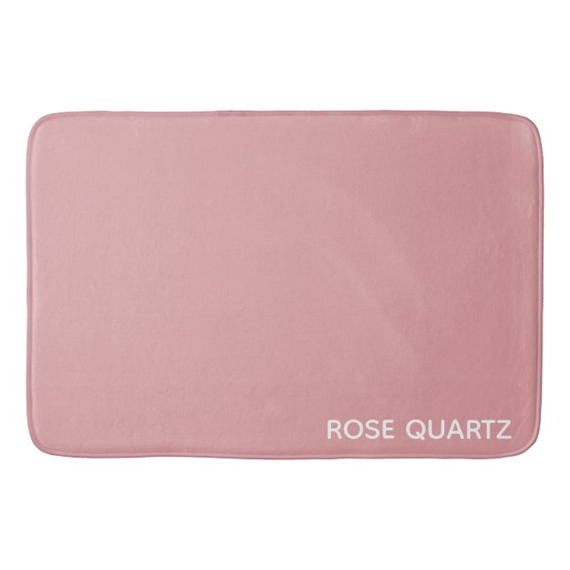 Tapete De Banheiro Rosa Quartz - nome cor rosa (Frente)