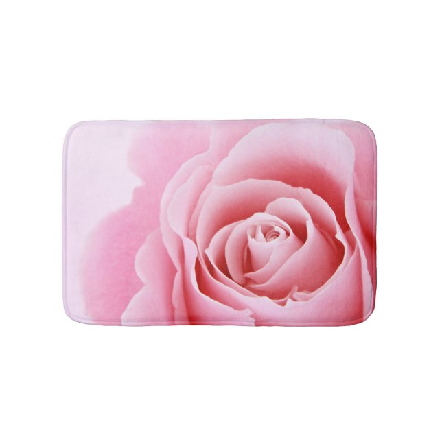 Tapete De Banheiro Rosa Rosa Rosa Floral Bath Mat (frente)