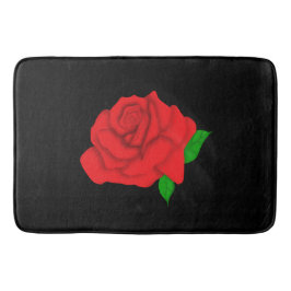 Tapete De Banheiro Rosa vermelha