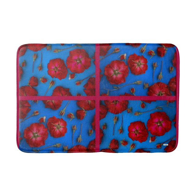 Tapete De Banheiro Rosas (Frente)