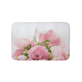 Tapete De Banheiro Rosas de Casamento Rosa