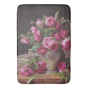 Tapete De Banheiro Rosas rosa (por Ferdinand Georg Waldmüller)