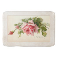 Rosas Rosa Românticas no Fundo Artisan