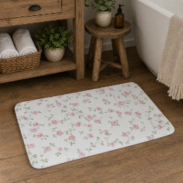 Tapete De Banheiro Rosas Rosa Vintage Românticas Floral Soft Farmhous