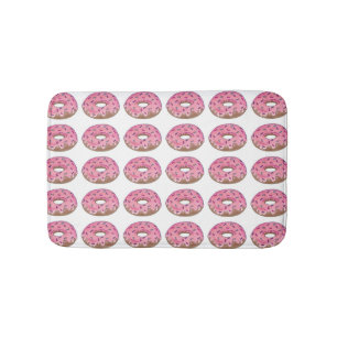 Tapete De Banheiro Rosquinha rosa Fosco de rosca borrifar