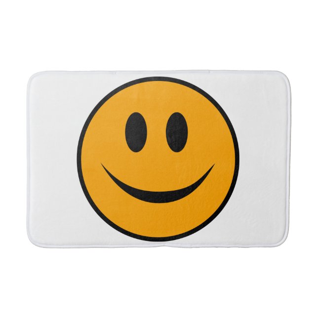 Tapete De Banheiro Rosto Sorridente Emoji (Frente)