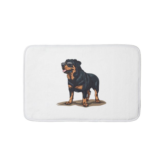 Tapete De Banheiro Rottweiler O Explorador (frente)