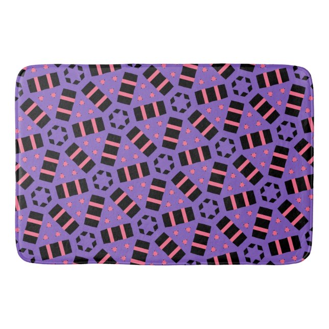 Tapete De Banheiro Roxo Decorativo (Frente)