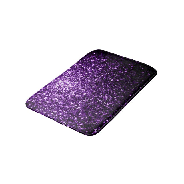 Tapete De Banheiro Roxo escuro brilho falso brilhos faíscas (Angulado)
